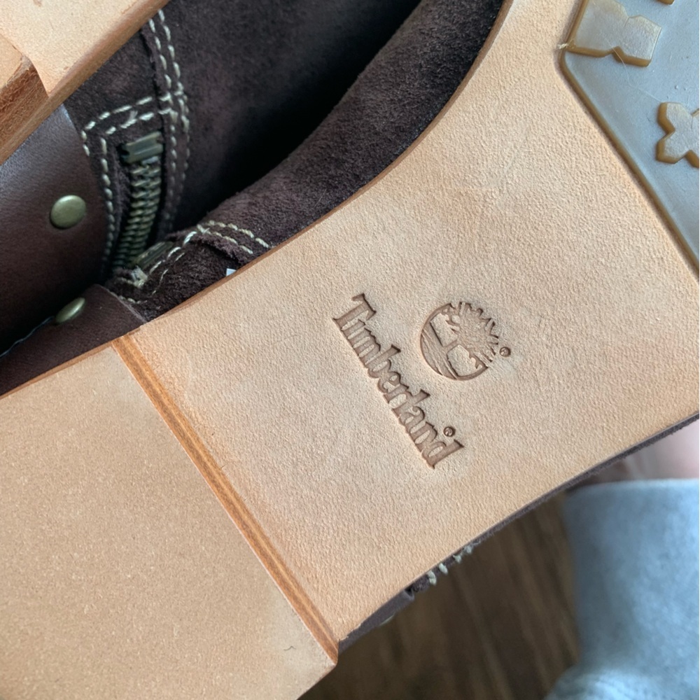 Timberland Dark Brown chocolate Leather Boots - Picture 4 of 9